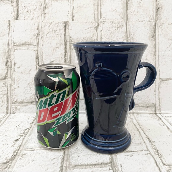 Retired 1986 FIESTA Homer Laughlin Cobalt Blue Capuccino Pedestal Mug - Picture 12 of 14